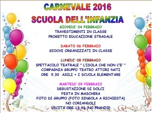 carnevale scuola infanzia